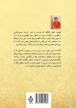 پشت جلد کتاب با سخن کوتاهی از نویسنده